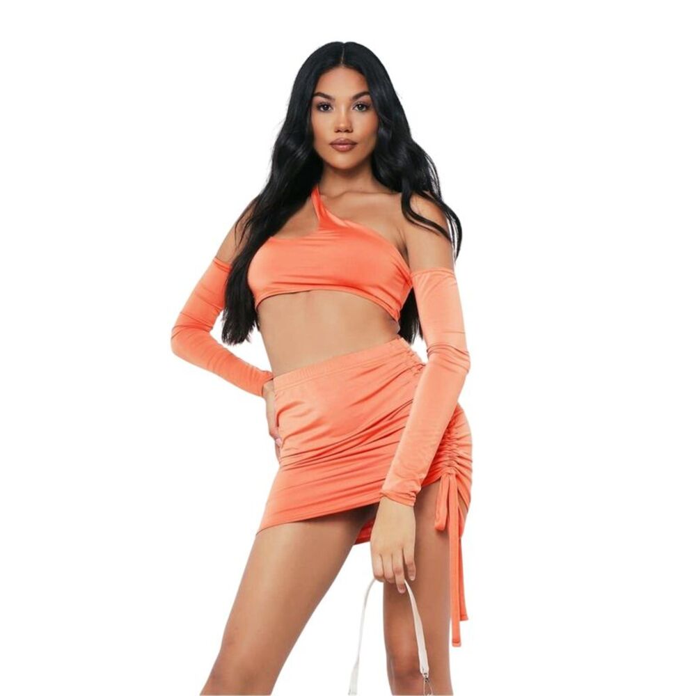 Missy Empire Womens/Ladies Cold  Crop Top / Orange